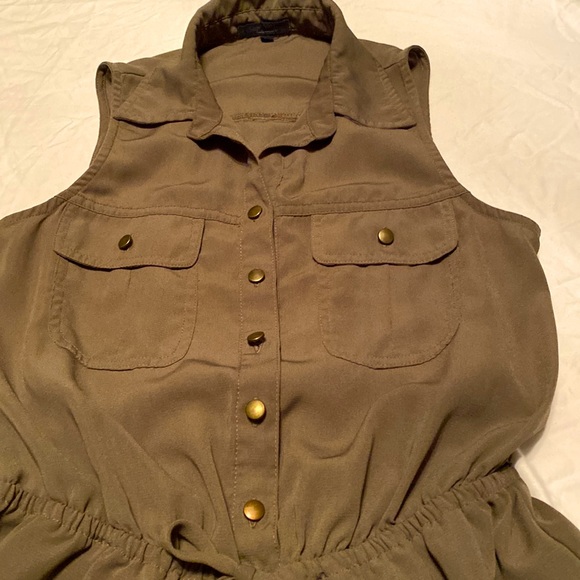 Olive Romper by Bebop - Picture 2 of 4